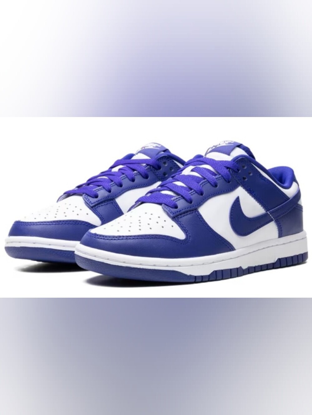 Nike Dunk Retro "Concord" Low-Top Sneakers Men's Size 8.5 Used Exc